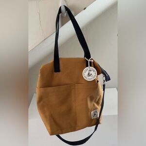 NWT- Lady Alamo “Aria” Reversible Messenger Crossbody Bag (Mustard)